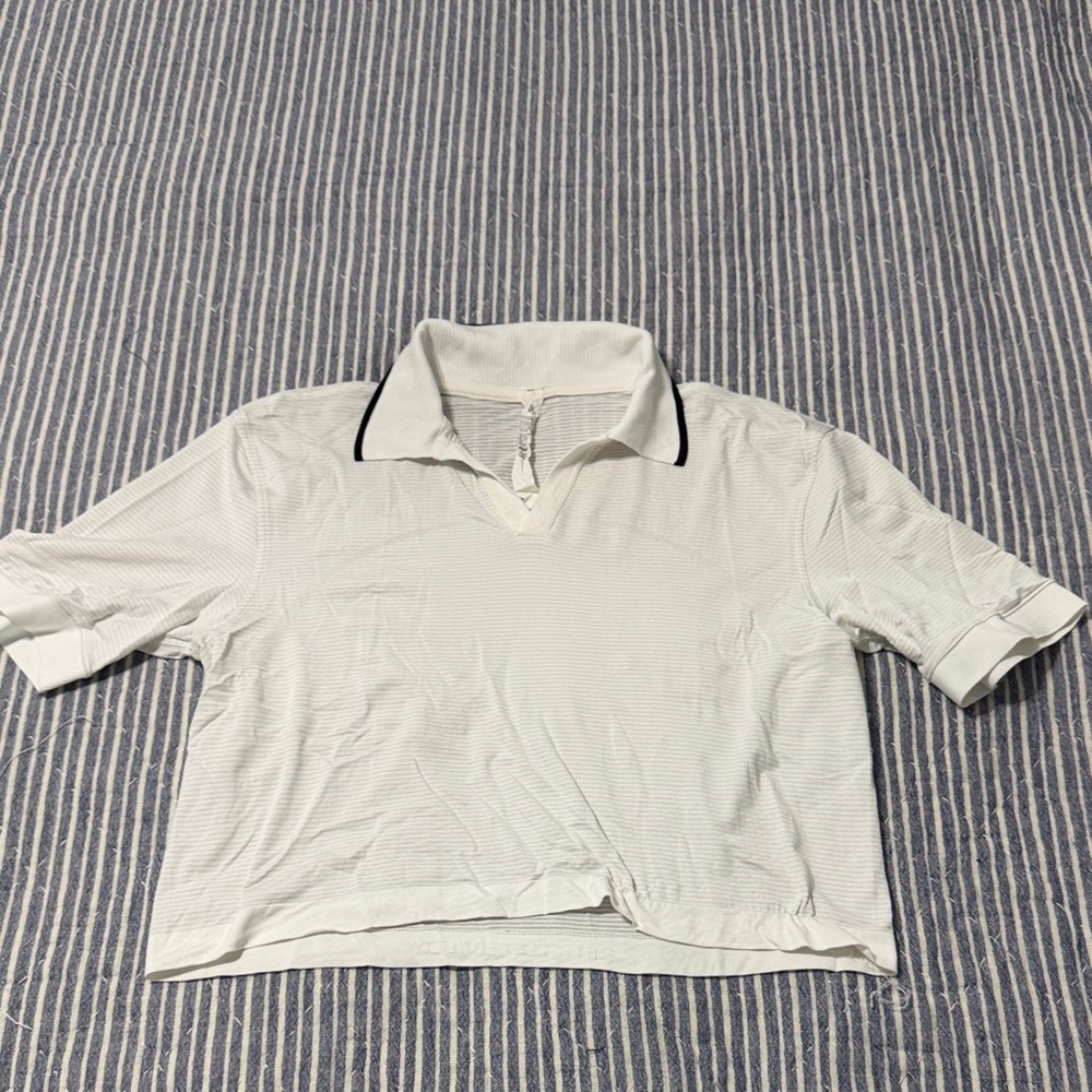 Lululemon Athletica White Textured Top